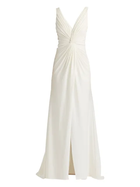 Tadashi Shoji Jessey twist-detail gown