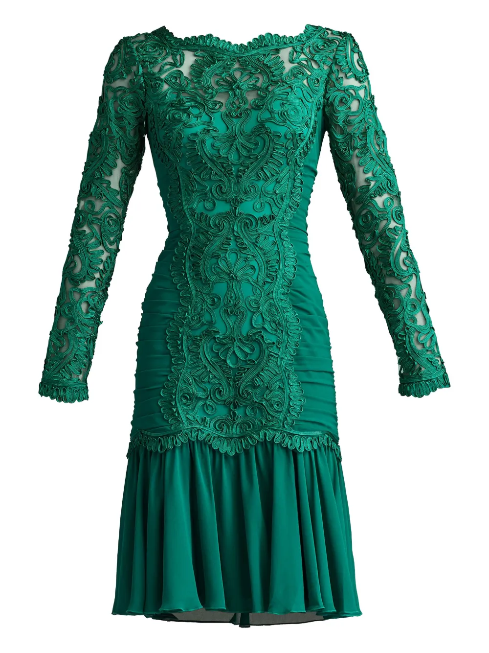 Tadashi Shoji Novara long-sleeve dress - Verde