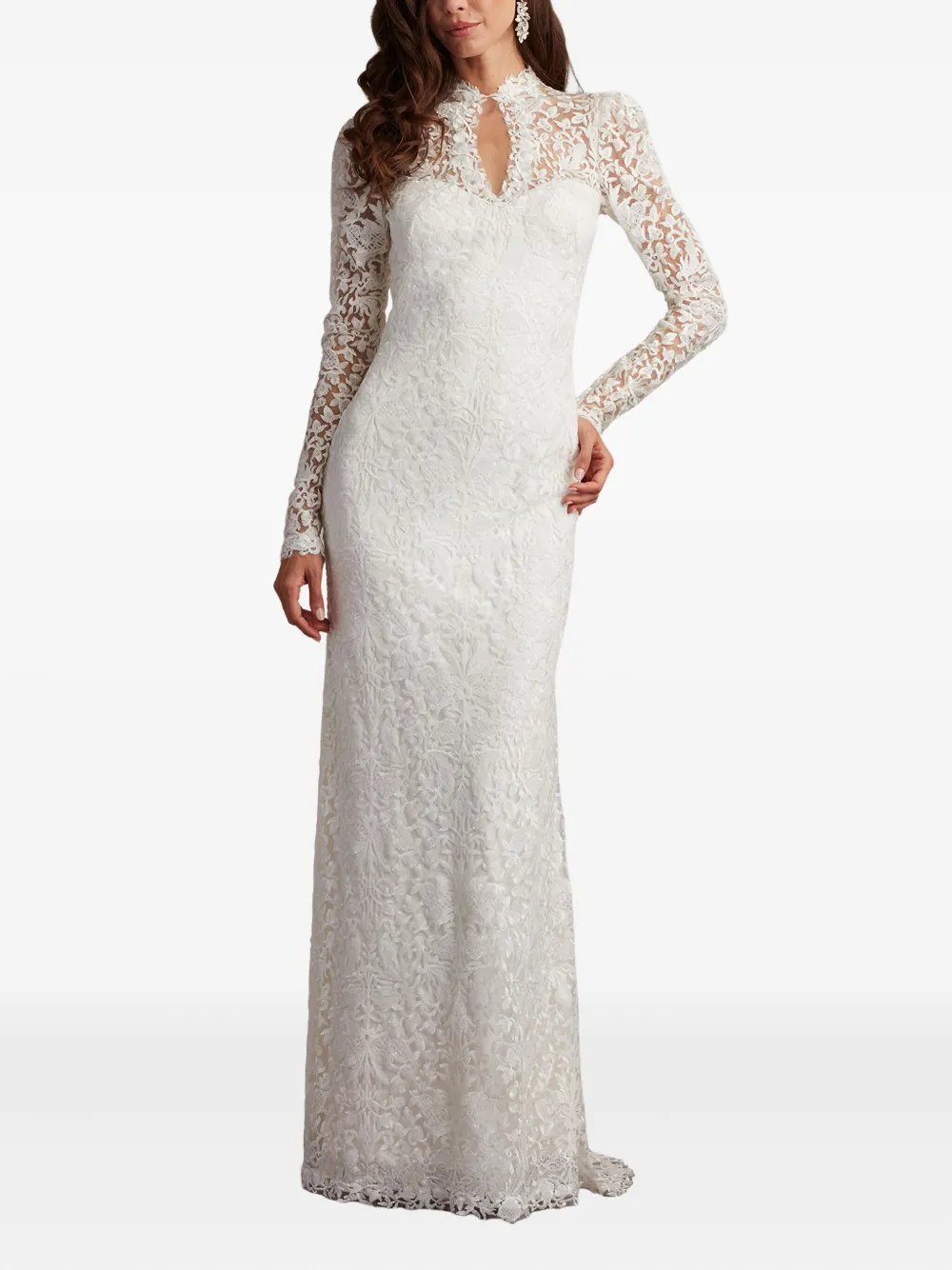 Tadashi Shoji Heiss floral-lace gown - Wit