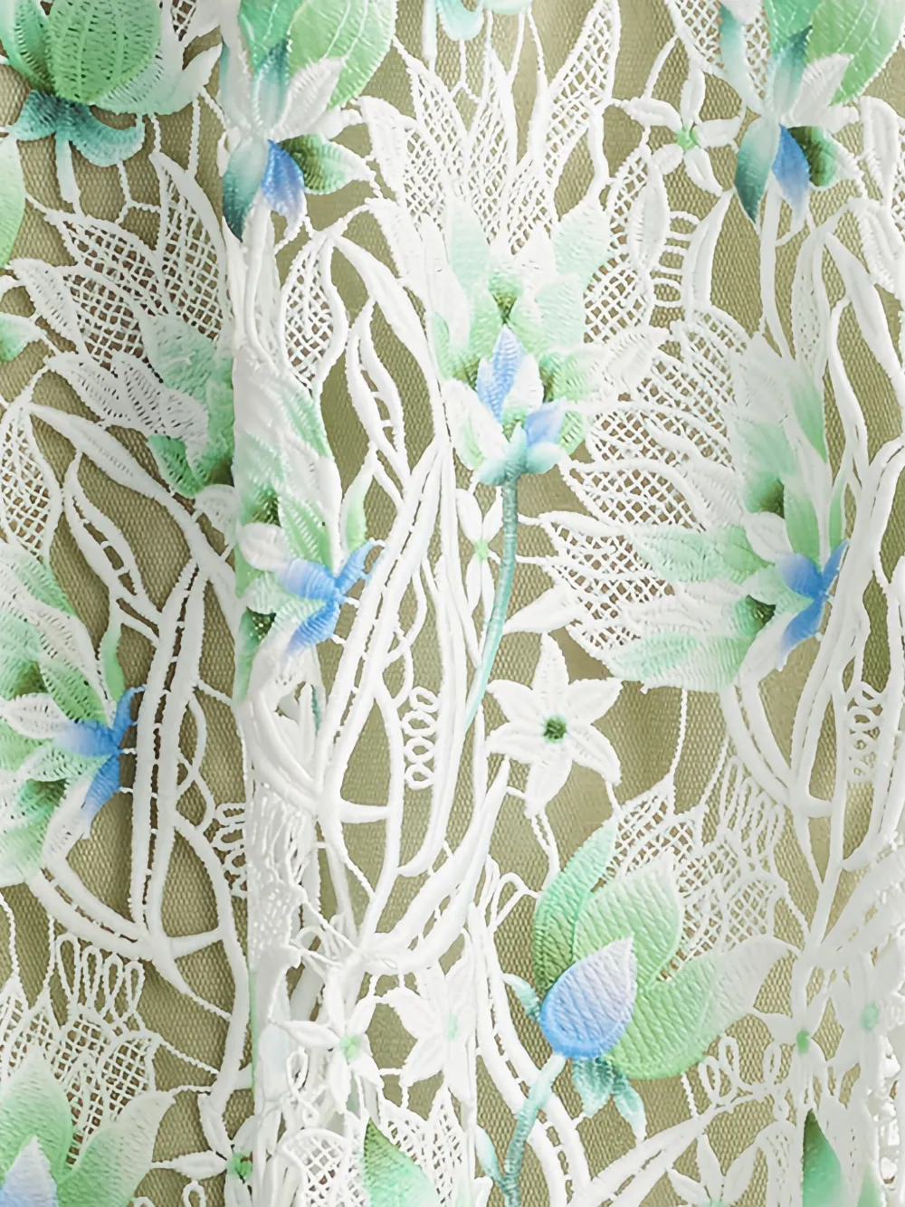 Tadashi Shoji Pyla jurk met bloemenkant Wit