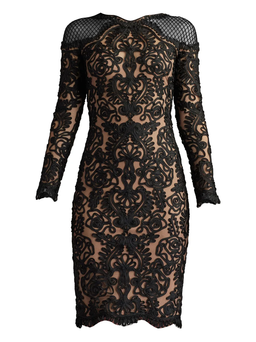 Tadashi Shoji Nerra jurk met kant Zwart