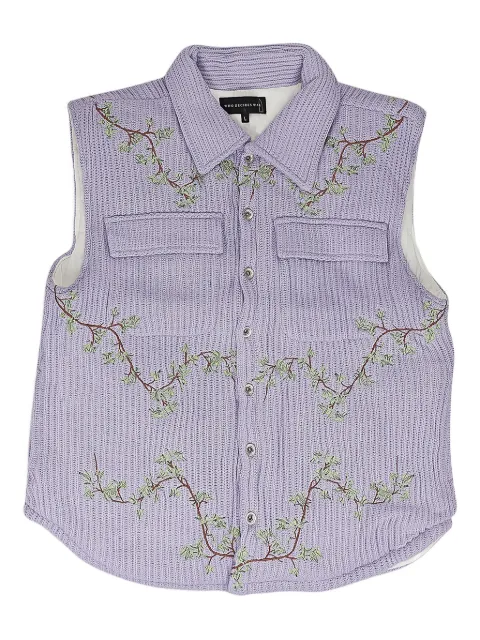 Who Decides War embroidered gilet