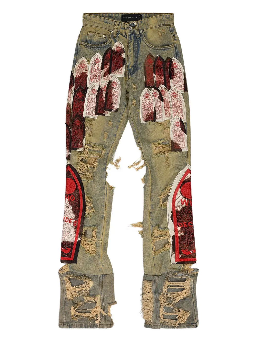 Who Decides War Distressed Jeans In Green