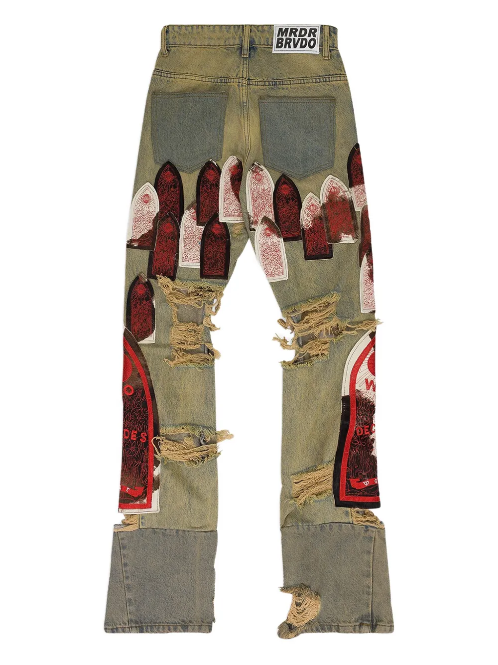 Who Decides War Gerafelde jeans - Blauw