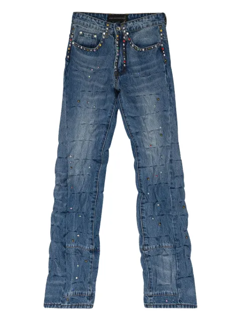 Who Decides War jeans con apliques