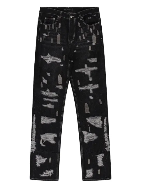 Who Decides War distressed jeans