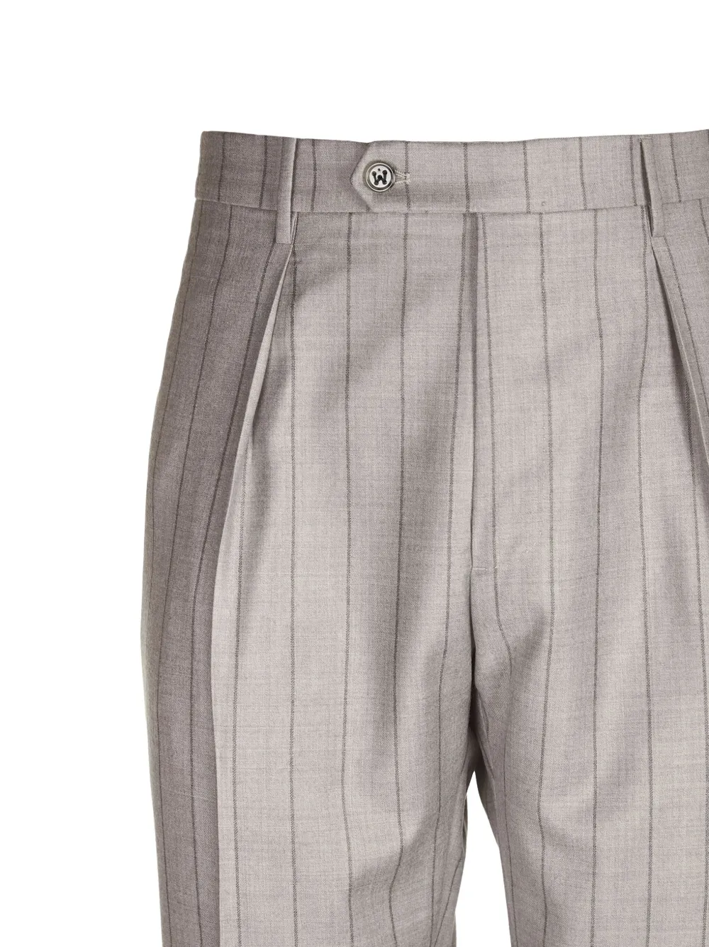 Berwich Pantalon met krijtstreep - Grijs