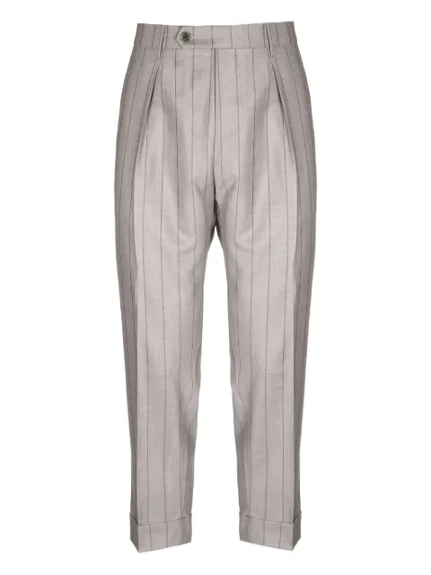 Berwich pinstripe pleated tailored trousers