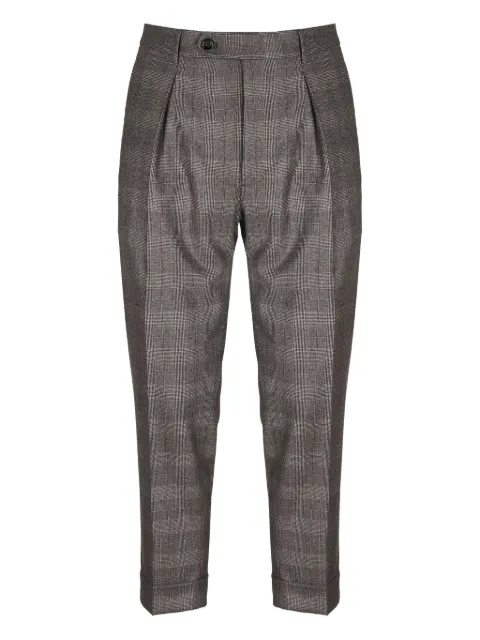 Berwich plaid pleated trousers