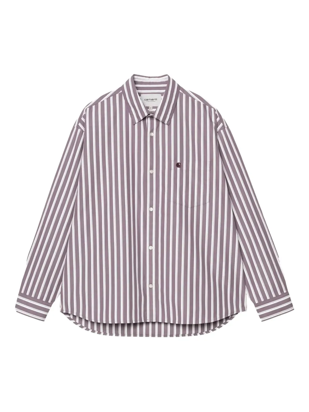 Carhartt WIP camisa Malden a rayas | morado | Image 1