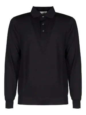 Lacoste logo-patch long-sleeve Polo Shirt | Black | FARFETCH ZA
