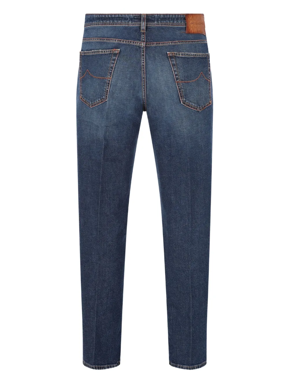 Jacob Cohen Topstitched Jeans In Blue