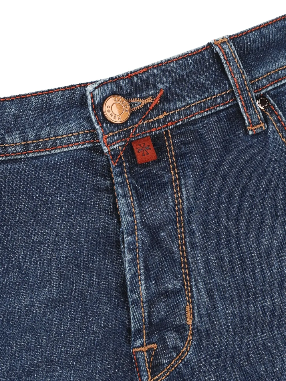 Jacob Cohen Topstitched Jeans In Blue