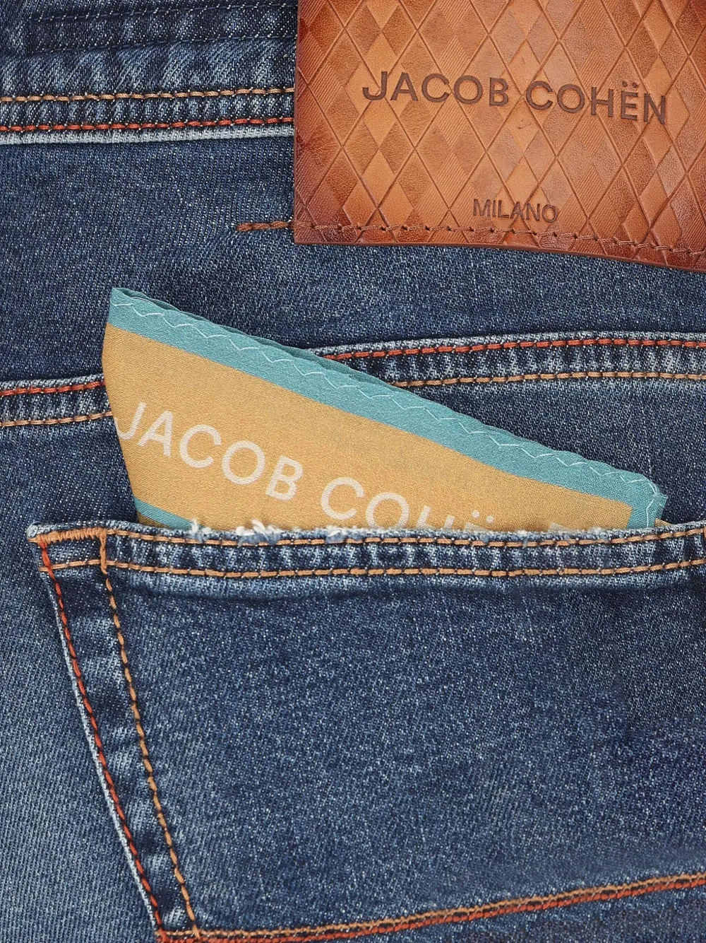 Jacob Cohën Jeans met stiksel Blauw