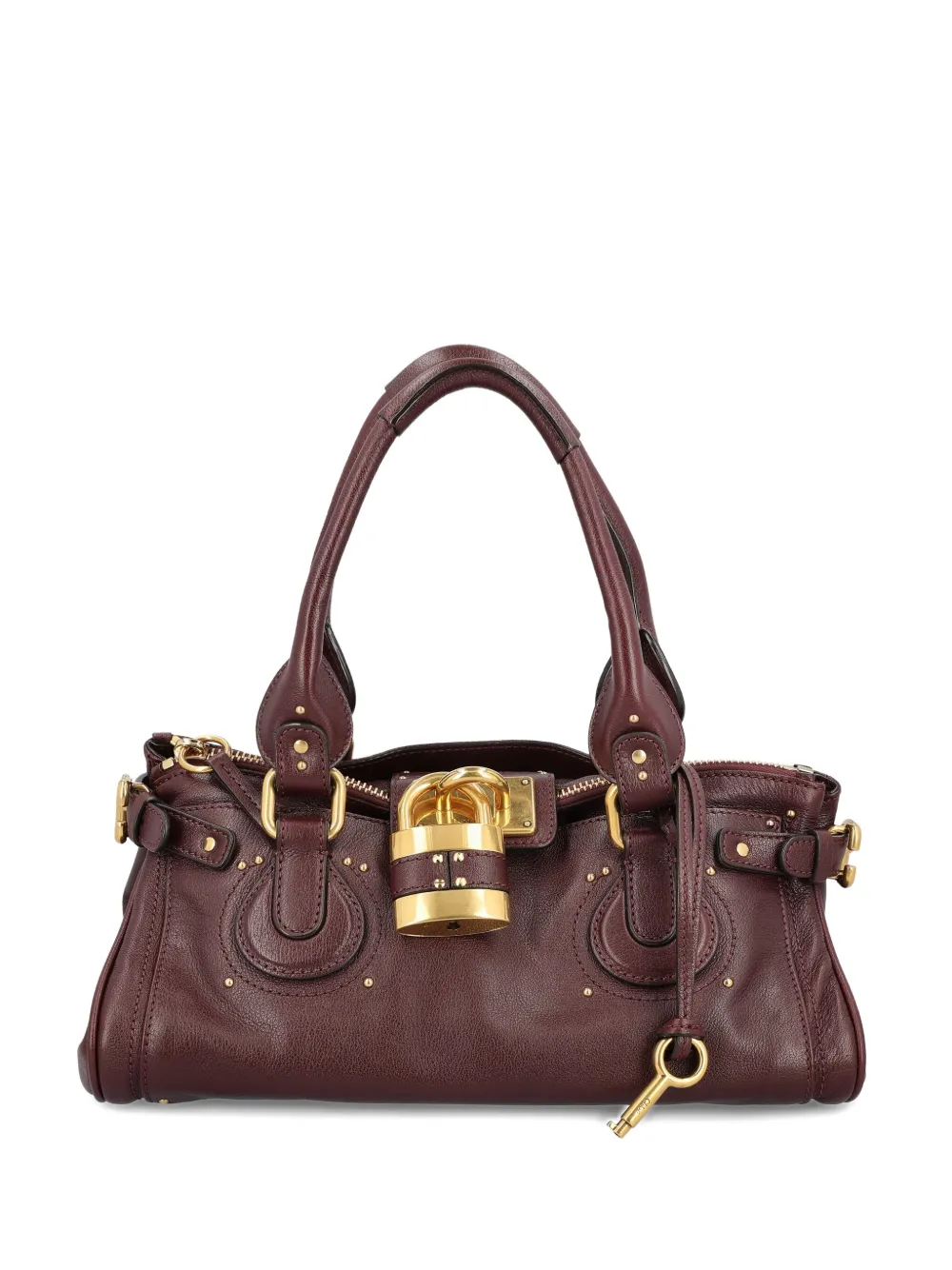 Chloé padlock leather tote bag | Red | Image 1