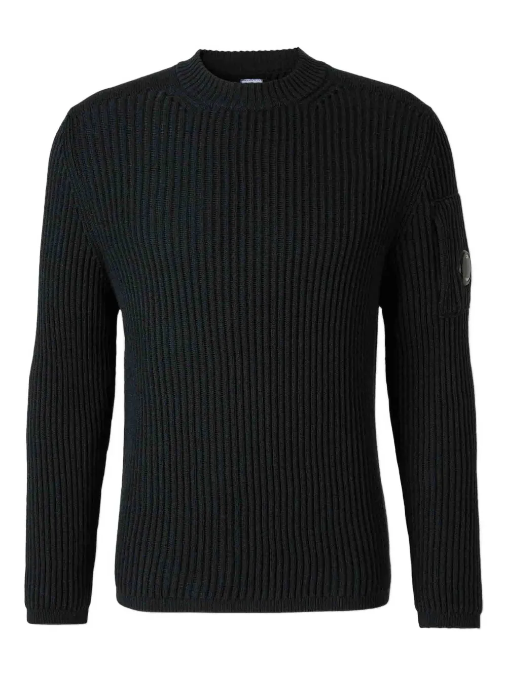 C.p. Company Sweatshirt With Round Neck In Black