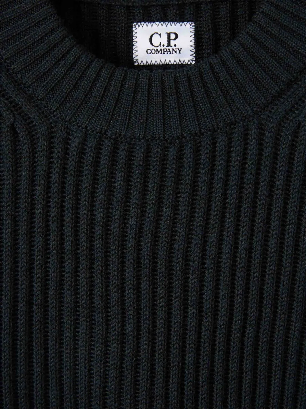 C.p. Company Sweatshirt With Round Neck In Black