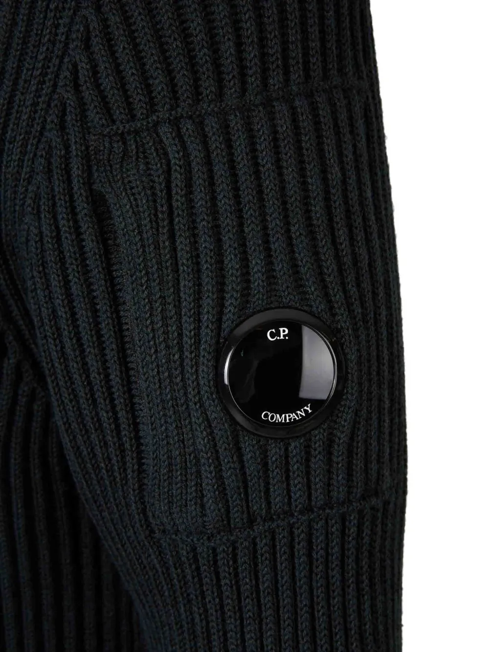 C.p. Company Sweatshirt With Round Neck In Black