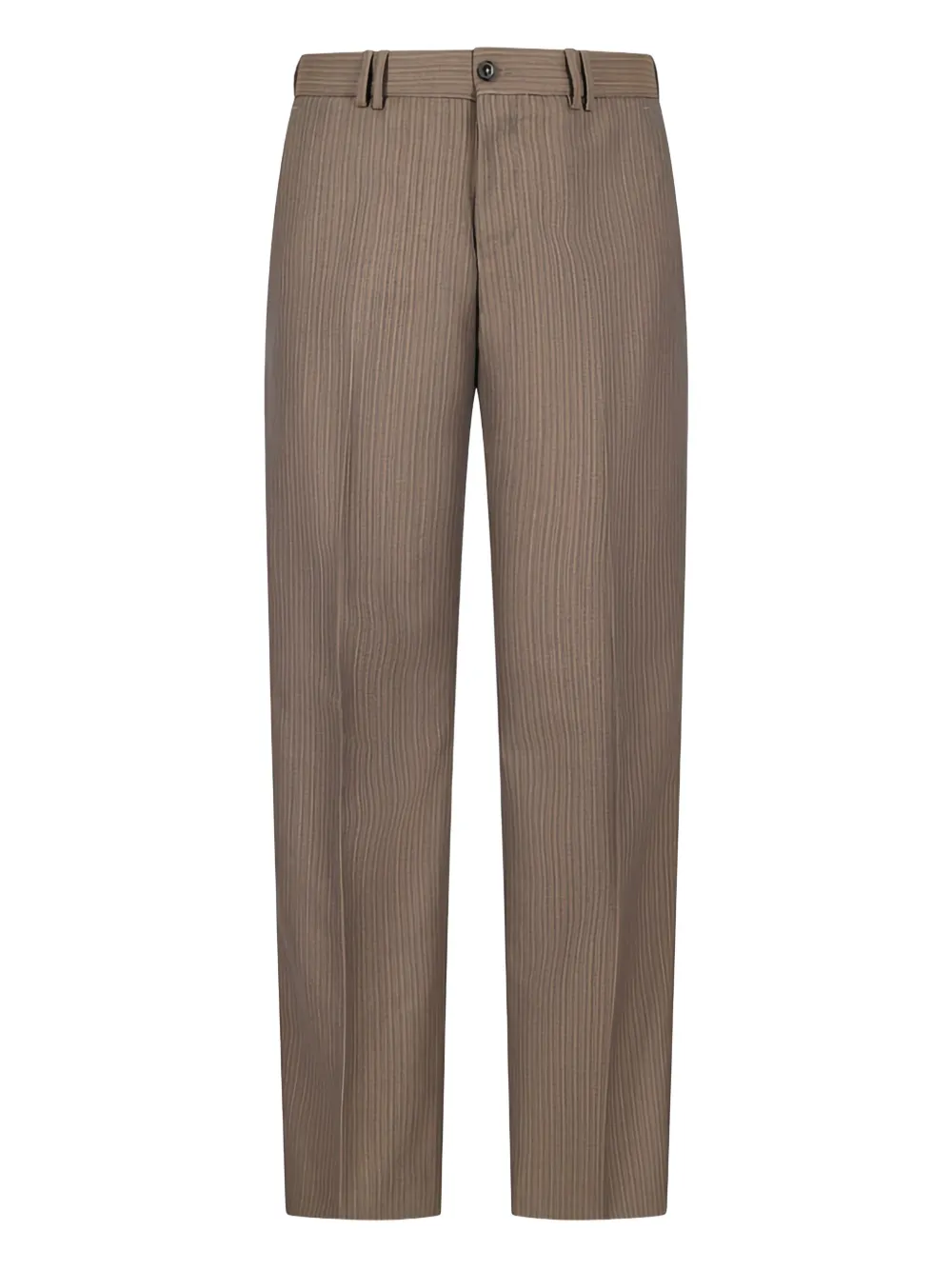 Pt Torino Micheal Archive Pinstripe Trousers In Brown