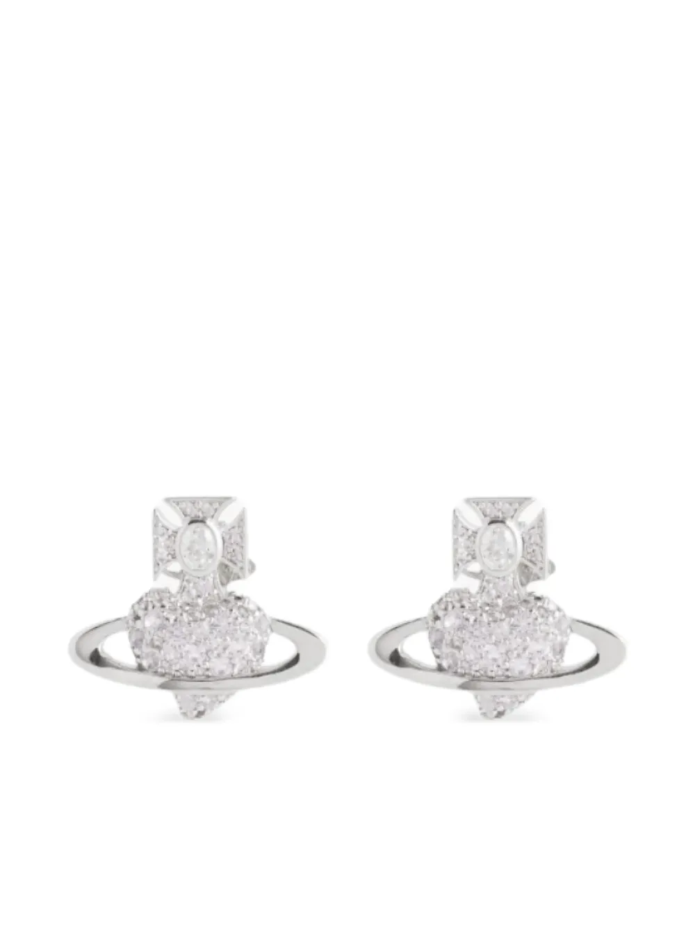 Vivienne Westwood Valentine's Agnatha オーブ ピアス - シルバートーン