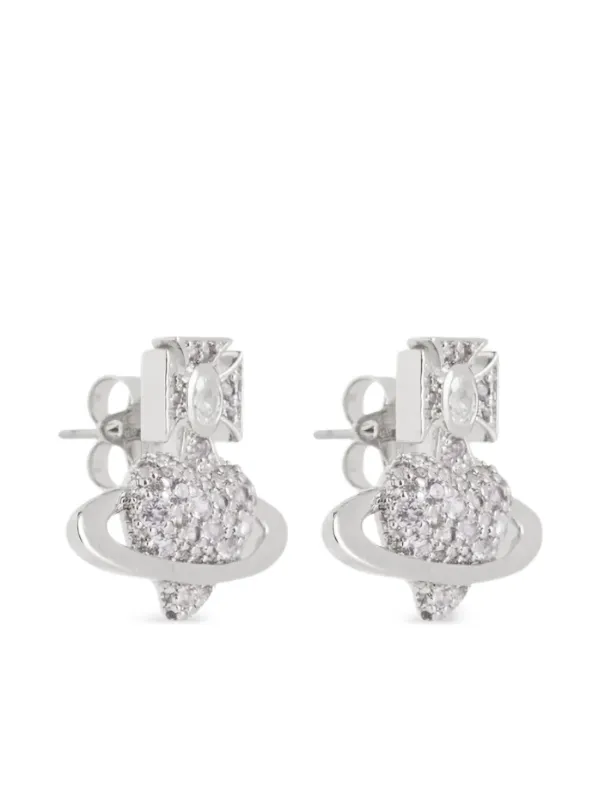 Vivienne Westwood Valentine's Agnatha オーブ ピアス | シルバー