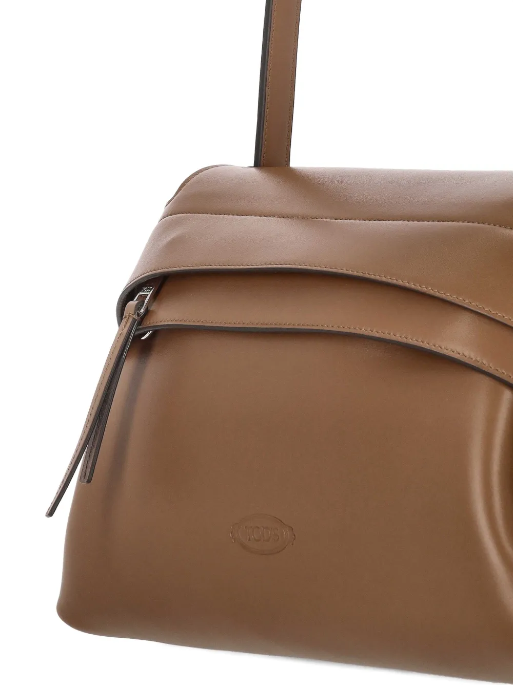 Tod's Small Wave Shoulder Bag With Adjustable Strap In Brown