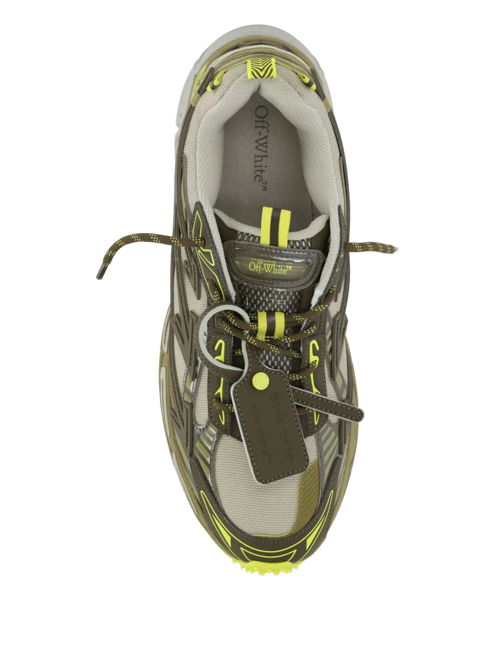 Off-White Sneakers met logo Groen
