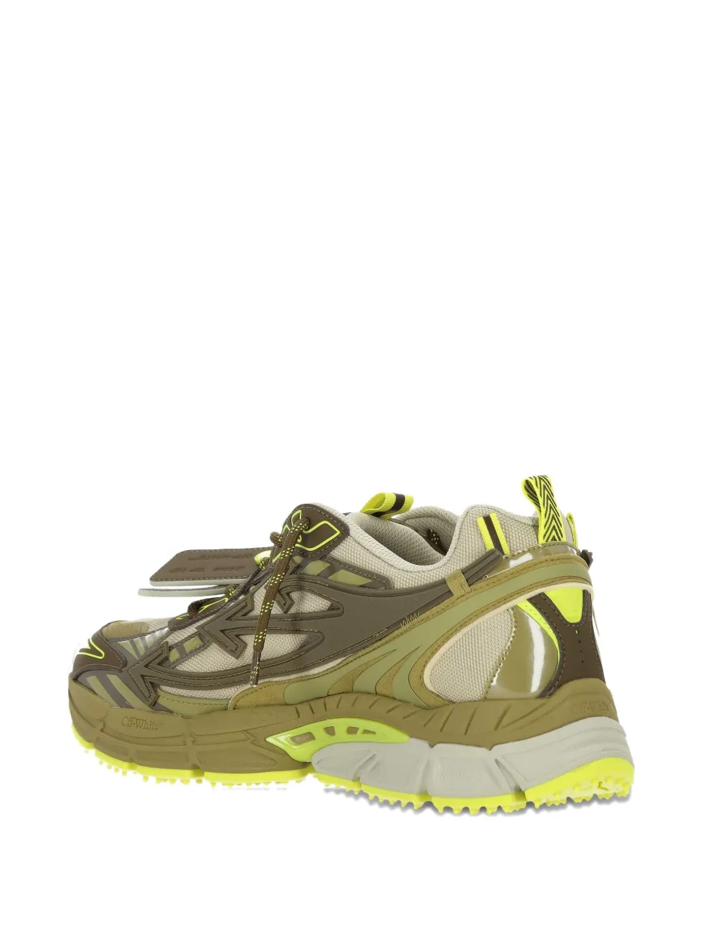 Off-White Sneakers met logo Groen