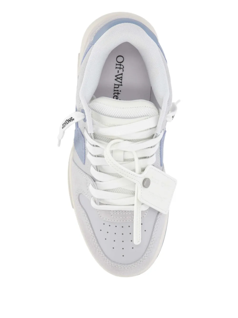 Off-White Suède sneakers met Arrow-logo Grijs