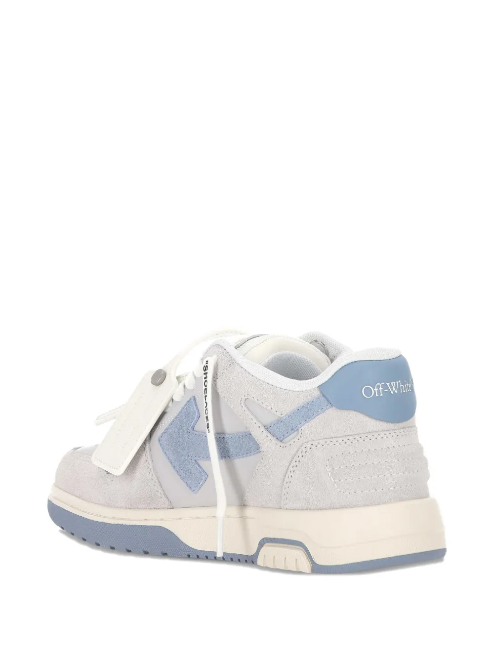 Off-White Suède sneakers met Arrow-logo Grijs