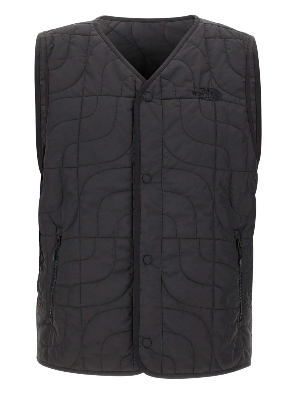 The North Face Snap Button Quilted Jacket | Black | Image 1