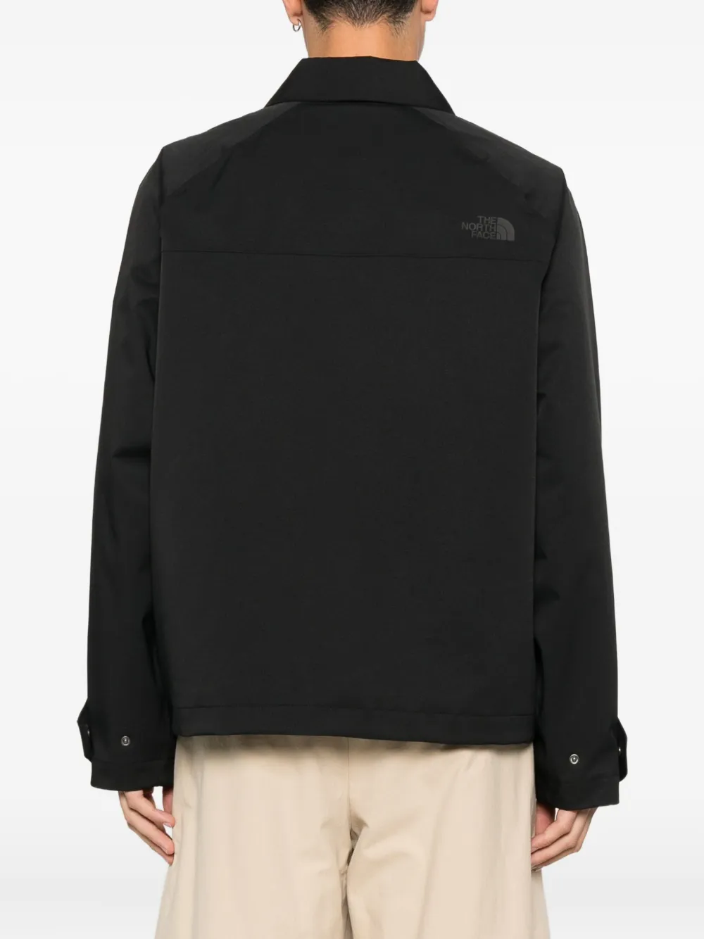 The North Face Gewatteerd jack met drukknoop Zwart