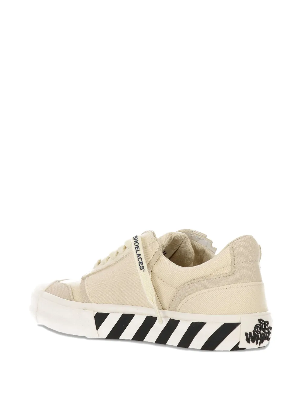 Off-White Sneakers met Arrows-patroon Beige
