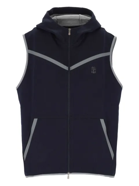 Brunello Cucinelli gilet à capuche