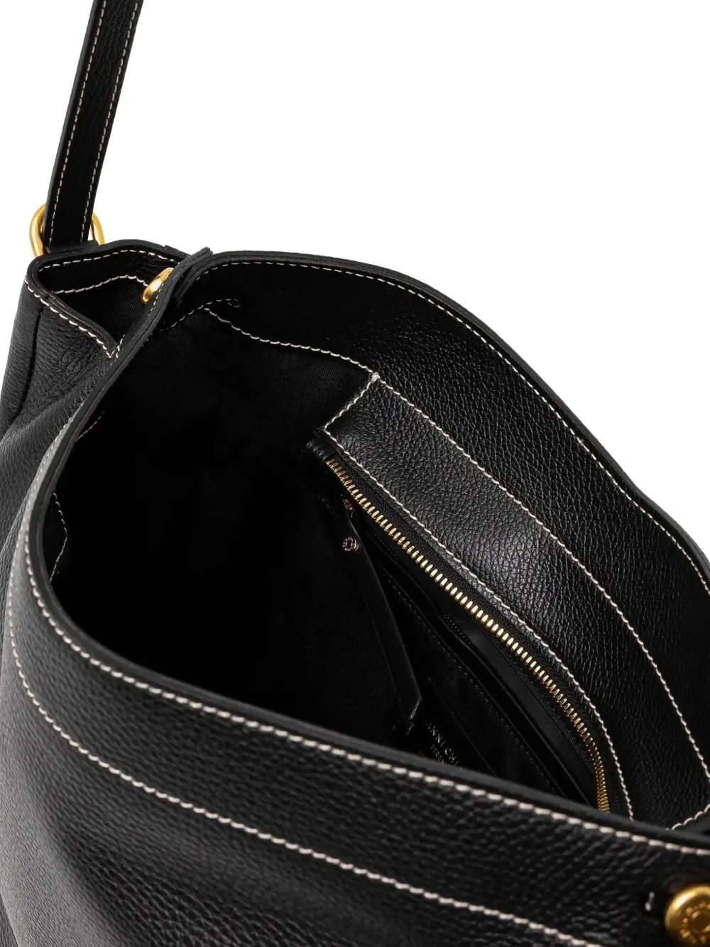 GIANNI CHIARINI Leren schoudertas Zwart