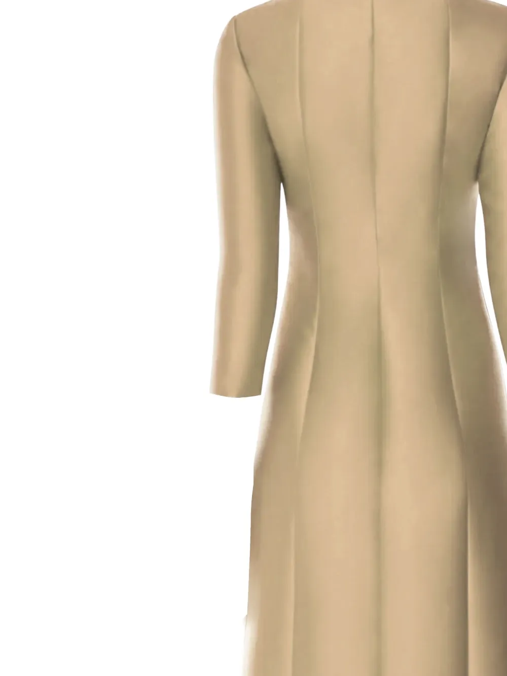 Alberta Ferretti Maxi-jurk met lange mouwen Beige