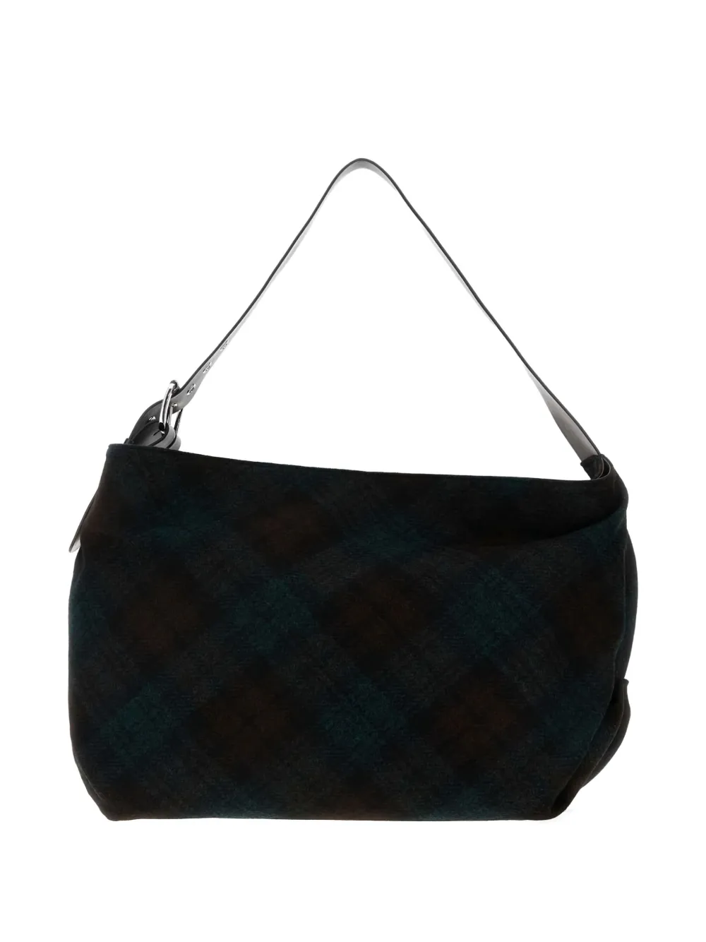 Vivienne Westwood large Maxime check-pattern shoulder bag - Groen