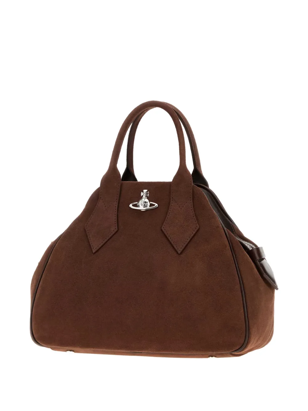 Vivienne Westwood Medium Structured Handbag Top Handle In Brown