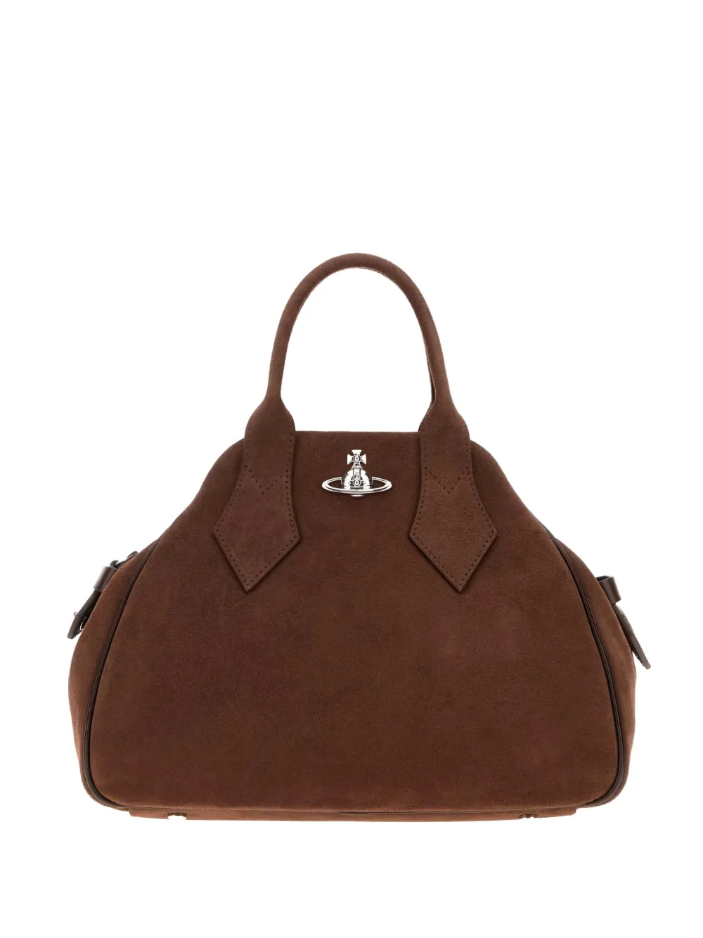 Vivienne Westwood Medium Structured Handbag Top Handle In Brown