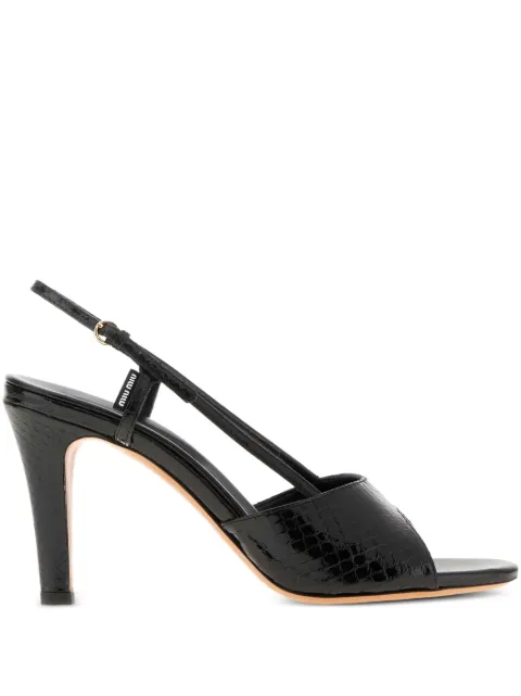 Miu Miu 80mm leather heeled sandals