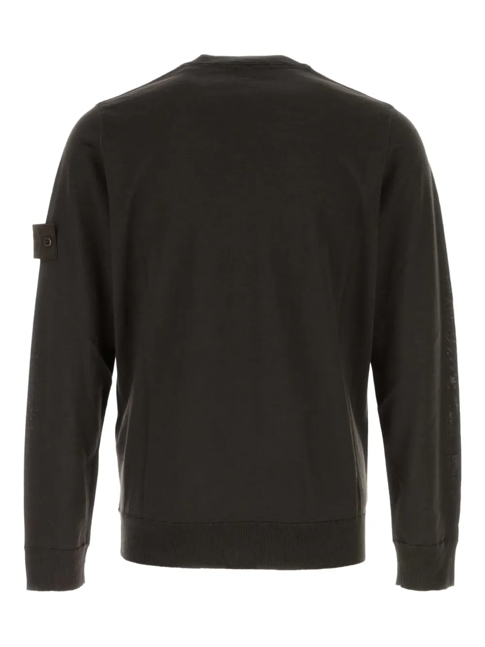 Stone Island logo-patch wool sweater | Knitted Sweaters | Image 2