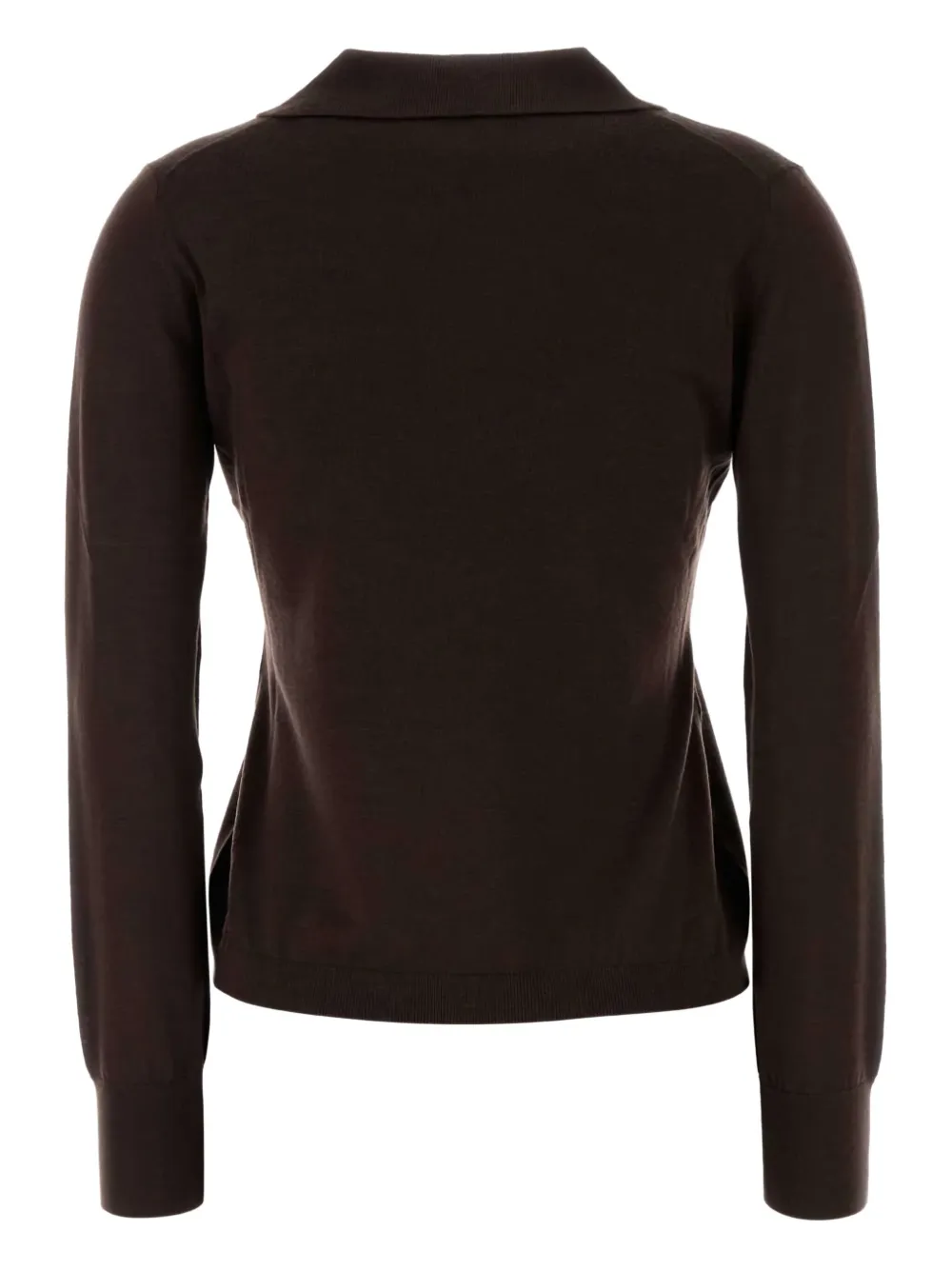 Weekend Max Mara long-sleeve V-neck T-shirt - Bruin