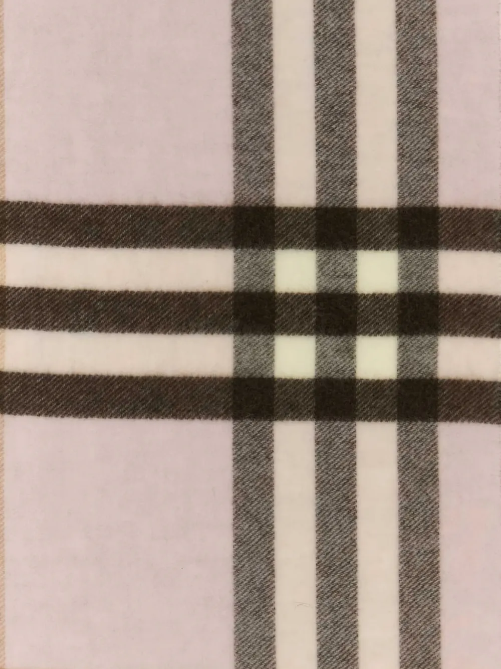 Burberry fringed check-pattern scarf | Men | Image 2