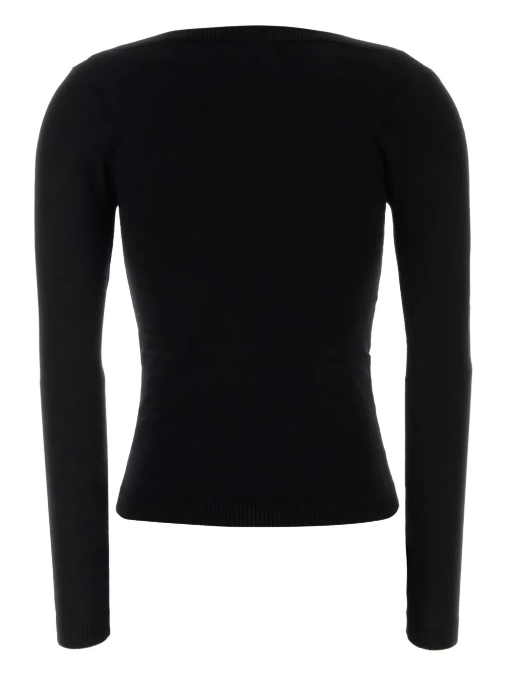 Gimaguas Luxe Knit Long Sleeve Jumper In Black