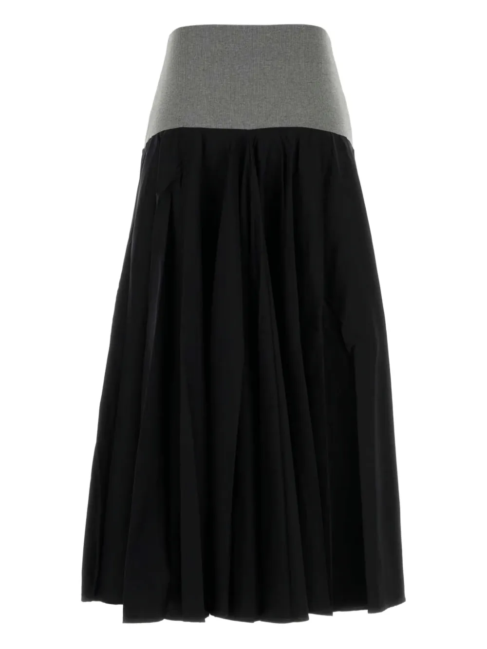 Gimaguas Caudia ribbed midi skirt - Zwart