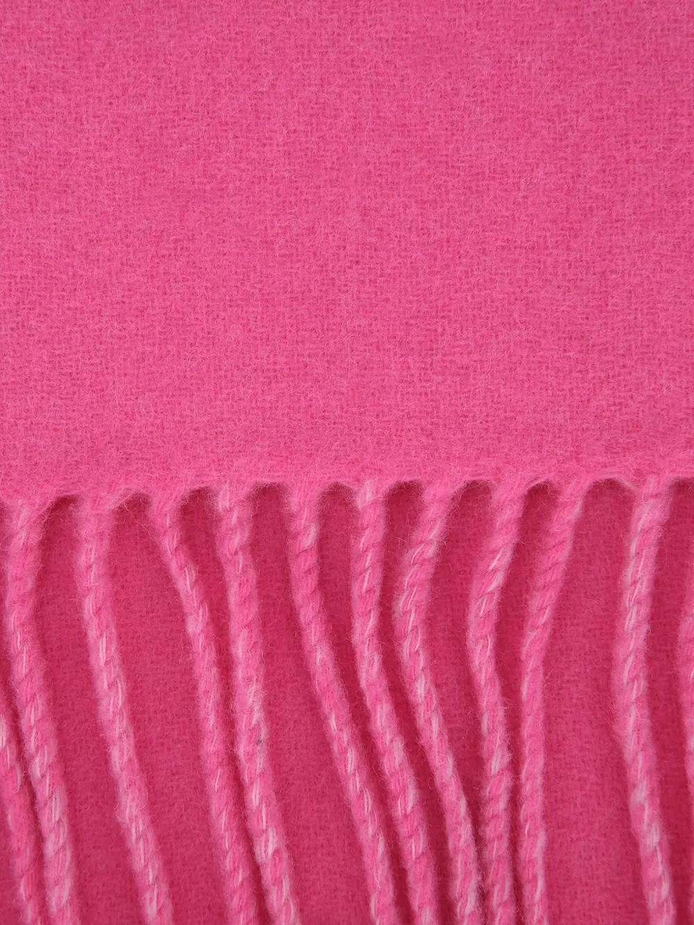Jacquemus logo-detailed fringed-edge scarf - Roze