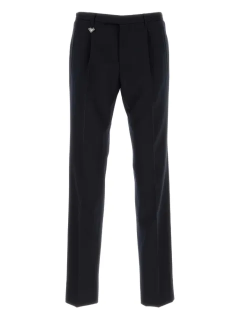 Prada front-pleat wool trousers