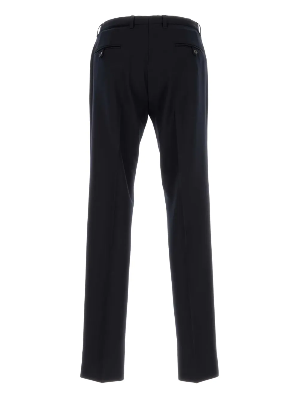 Prada front-pleat wool trousers - Blauw