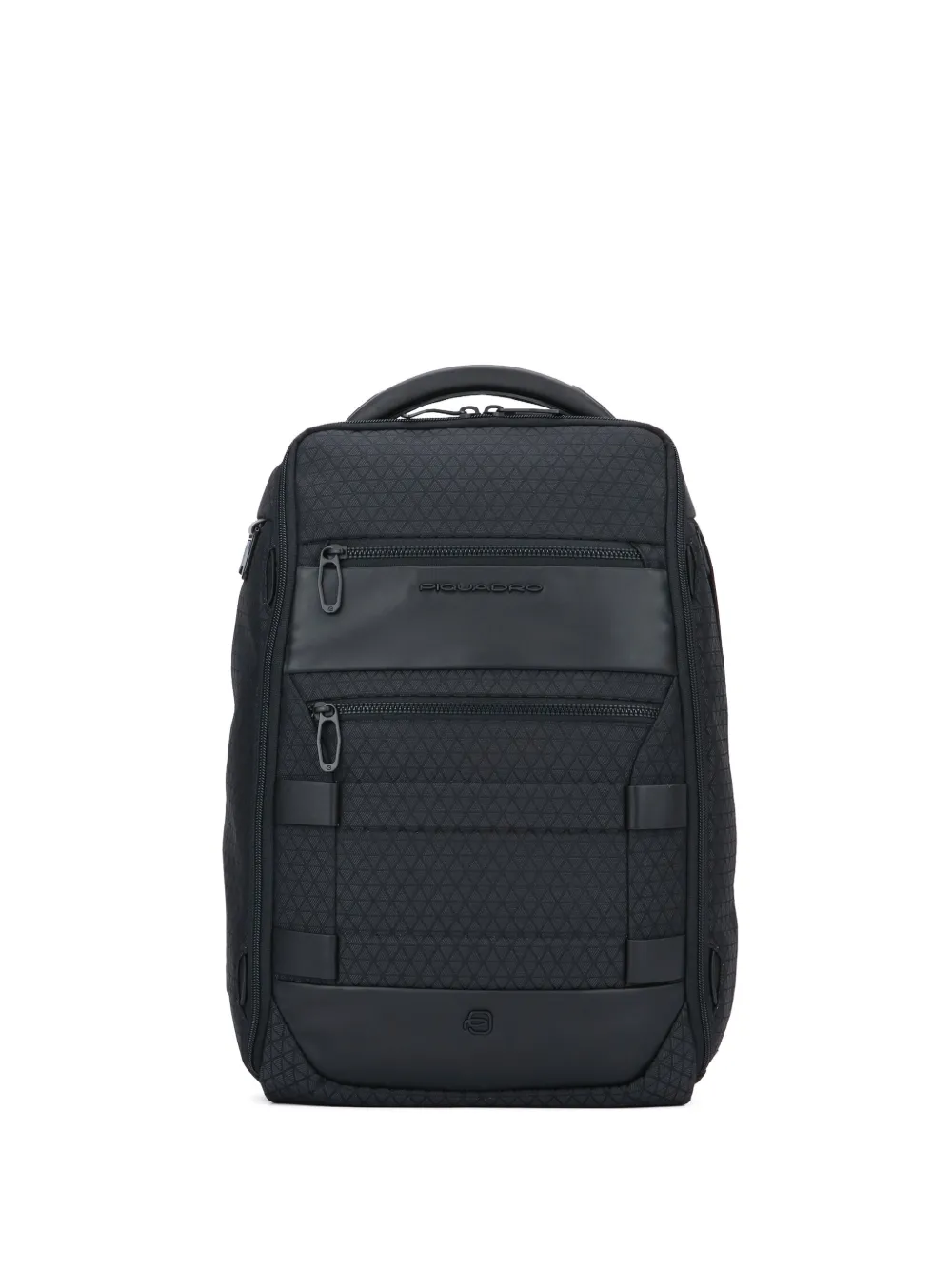 PIQUADRO zipped panelled backpack | Black | Image 1