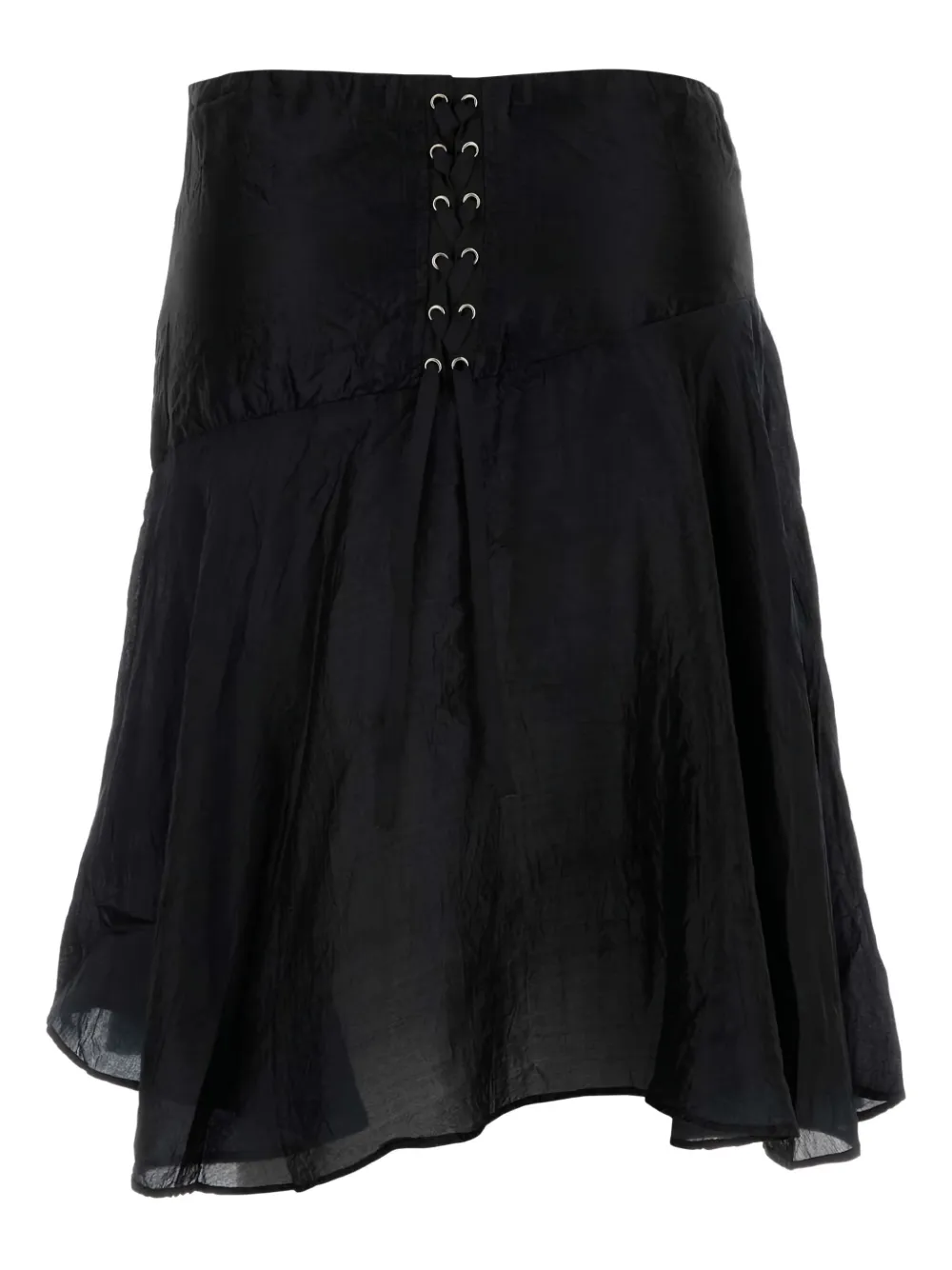 Gimaguas Justine mini-rok met veters - Zwart